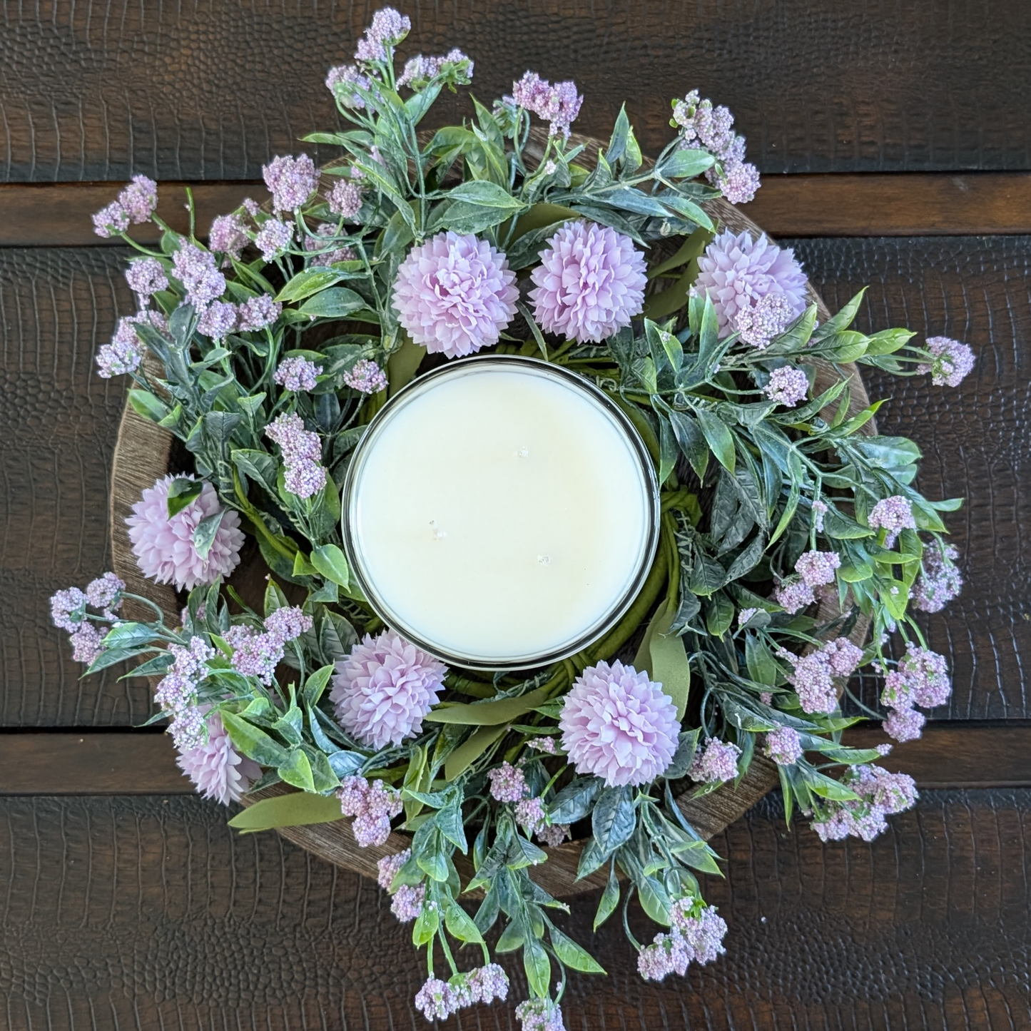 4" Delicate Bloom Candle Ring
