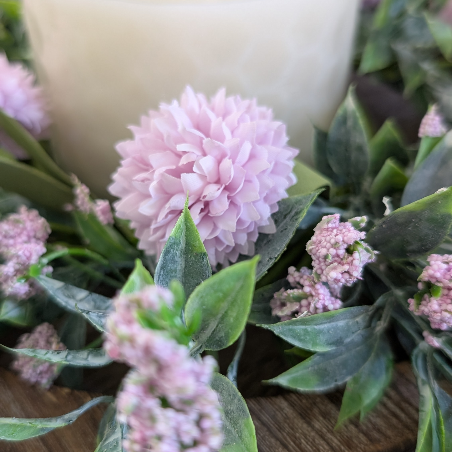 4" Delicate Bloom Candle Ring