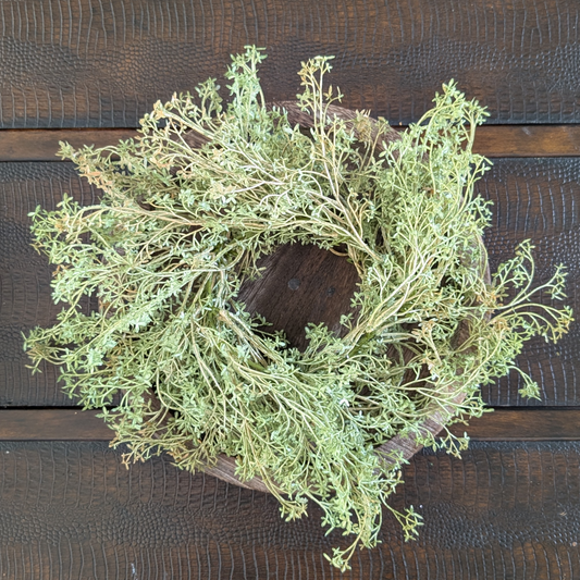4" Faux Foliage Candle Ring