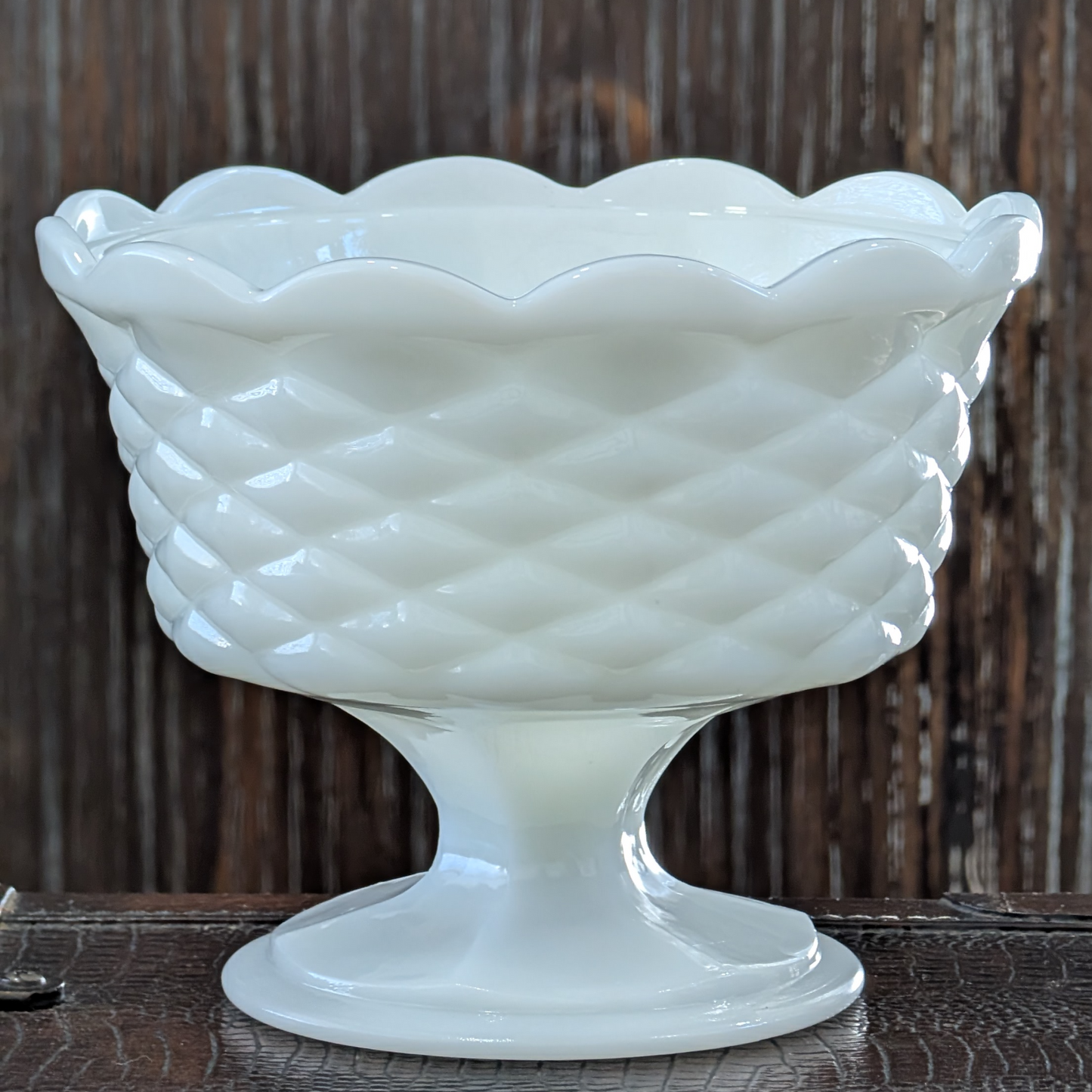 Quilted Pedestal Bowl